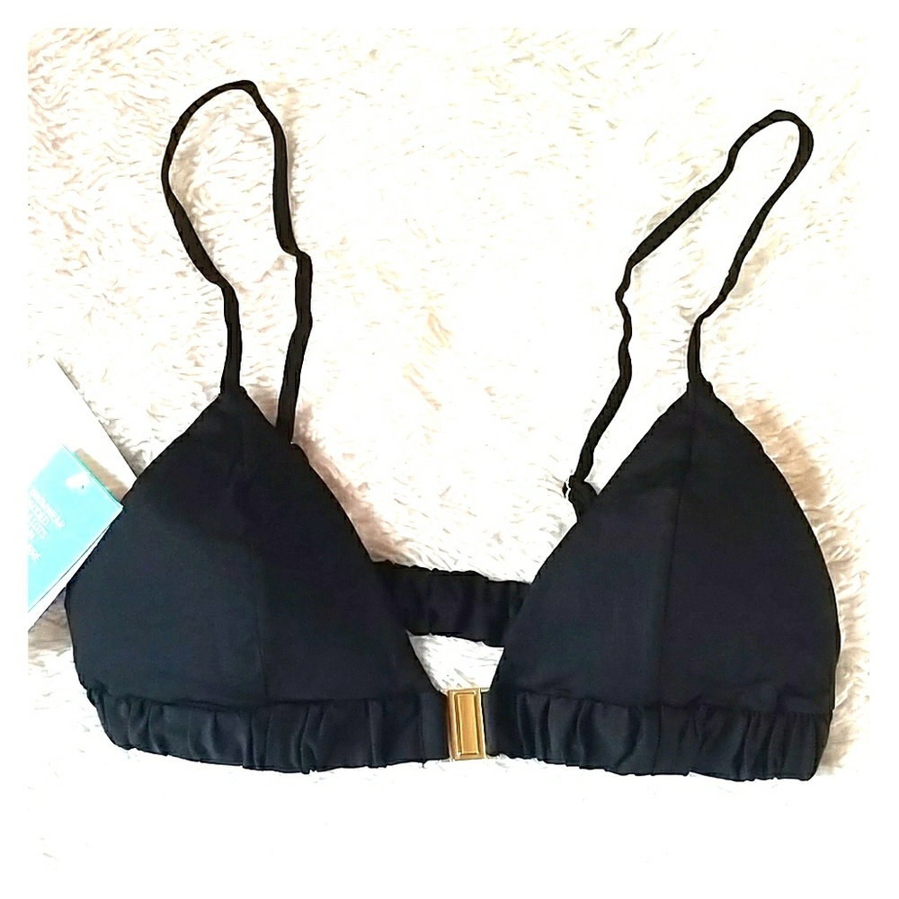 H&M Black bikini top size 6/small - NWT!